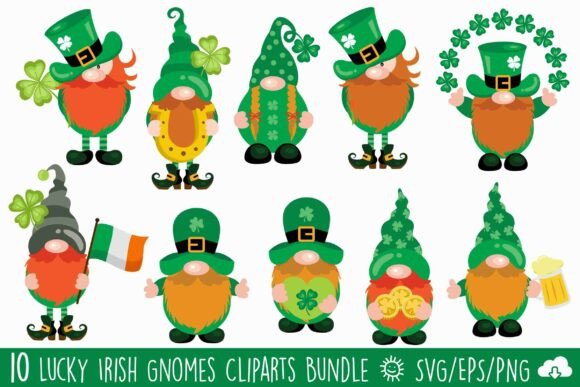 Celebrate with St. Patrick's Day Irish Gnomes Bundle