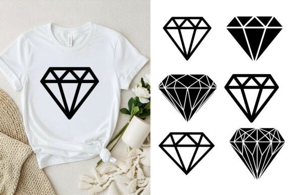 Diamond SVG Bundle Vector for Creative Projects
