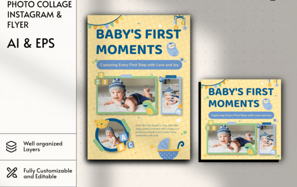 Elevate Your Visual Story with Baby's Moment Photo Collage