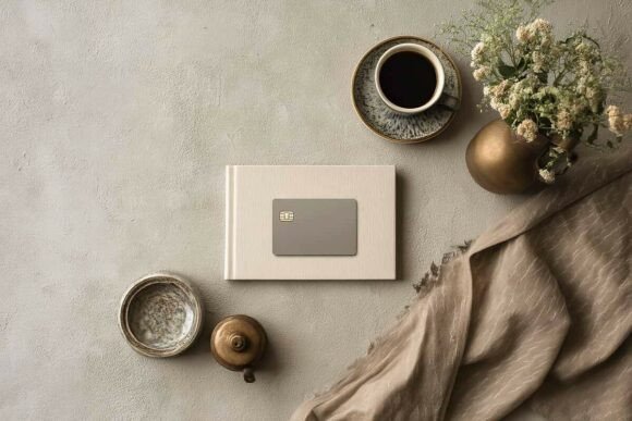 Elevating Design Presentations with a High-Resolution Blank Credit Card Mockup