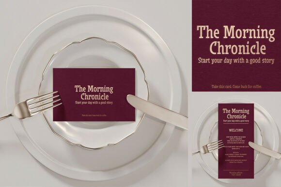 Elevating Hospitality Branding with the Restaurant Foil Stamped Card Mockup