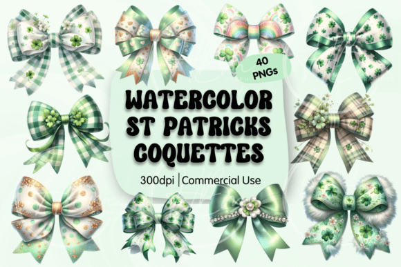Strategic Design Decisions: Leveraging St Patrick's Day Coquette Bows Clipart for Brand Impact