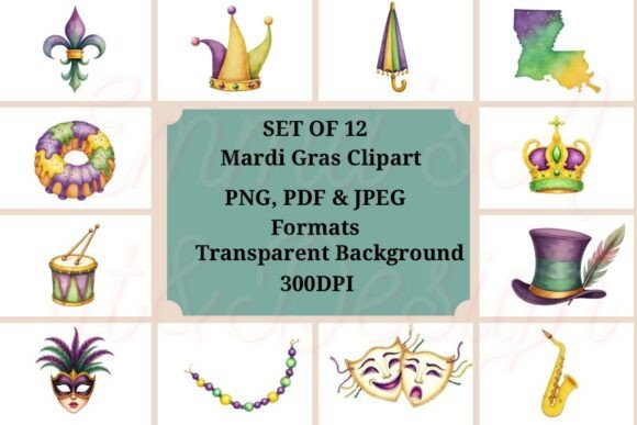 Unleashing Carnival Creativity with a Mardi Gras Clipart Set PDF
