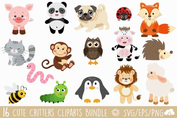 Unlocking Creativity with the Animal Characters Bundle SVG EPS PNG