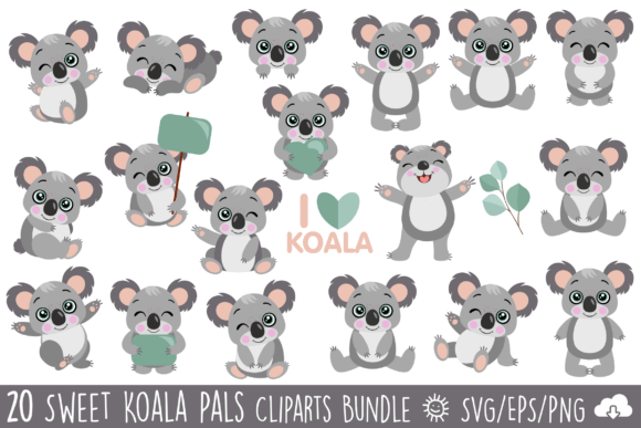 Unlocking Creativity with the Sweet Koala Pals Vector Clipart Bundle