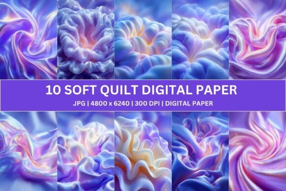 Unlocking Ethereal Elegance: A Guide to Iridescent Soft Quilt Digital Papers